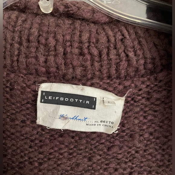 Leifsdottir Anthropologie Hand-Knit Coat - Picture 3 of 4